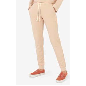MATE The Label Organic Cotton Jogger Sweatpants Beige Size S